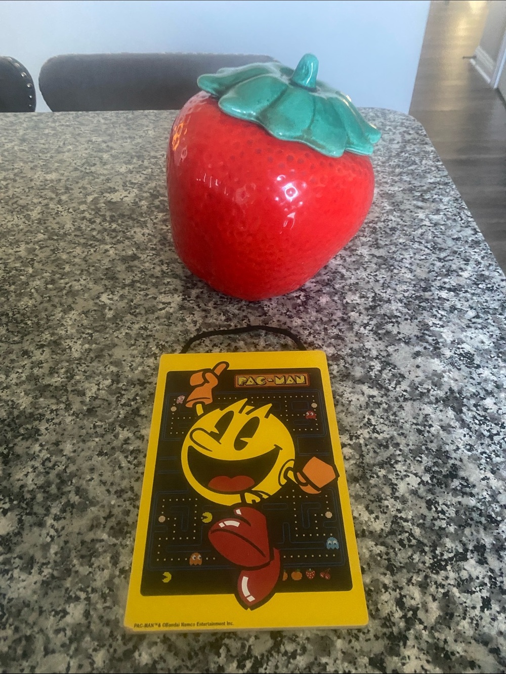 NAMCO PAC-MAN wooden picture art